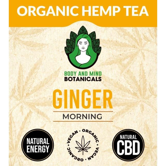 Body & Mind Botanicals Organic Hemp Tea - Ginger    10 per pack