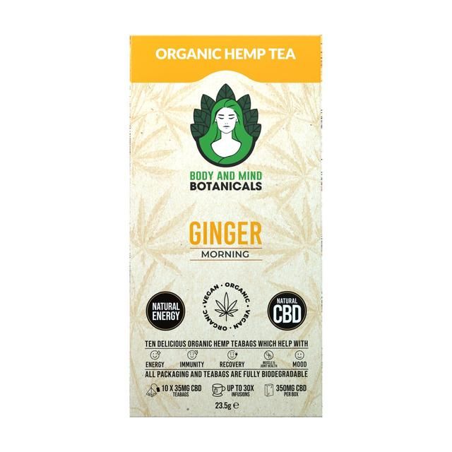 Body & Mind Botanicals Organic Hemp Tea - Ginger    10 per pack