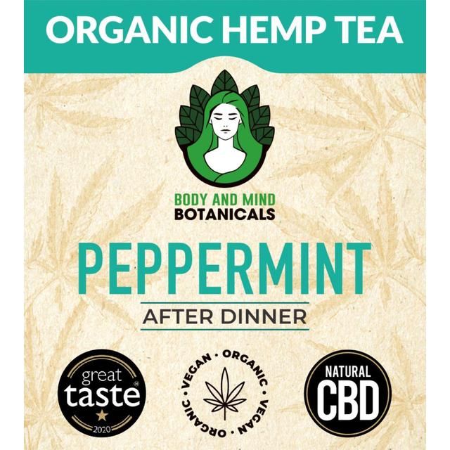 Body & Mind Botanicals Organic Hemp Tea - Peppermint   10 per pack