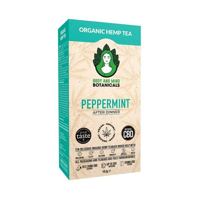 Body & Mind Botanicals Organic Hemp Tea - Peppermint   10 per pack