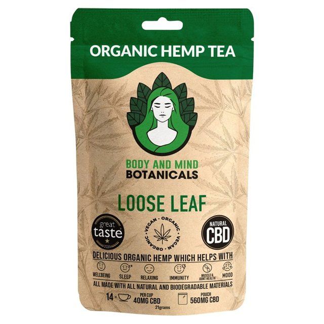 Body & Mind Organic Loose Leaf Hemp Tea - 560mg CBD   21g