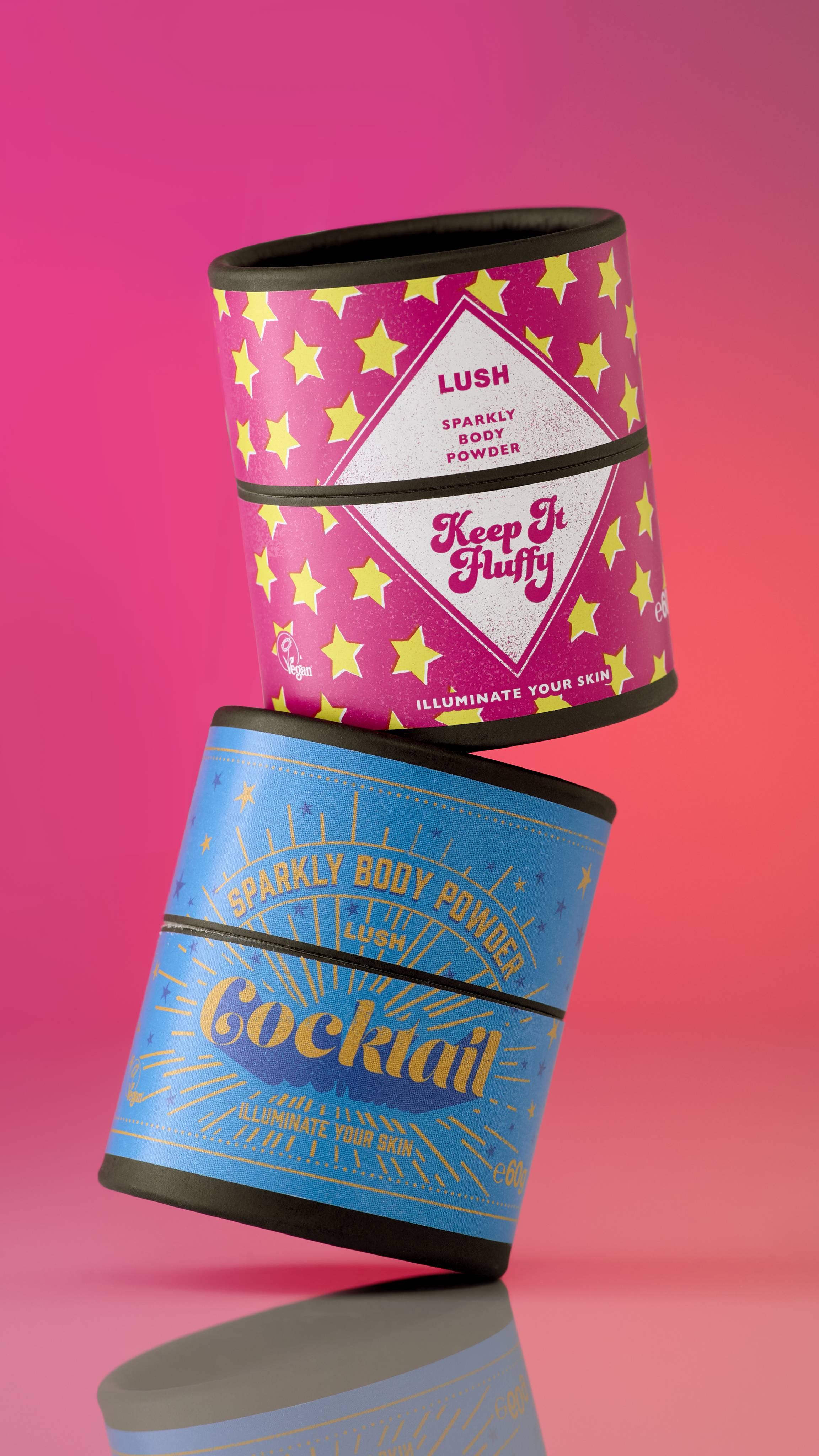 Lush Cocktail Sparkly Body Powder, imported from the UK