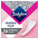 Bodyform Dailies String Panty Liners   26 per pack