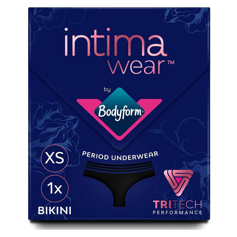 Bodyform Intimawear Period Pants Washable Underwear Bikini Black - McGrocer