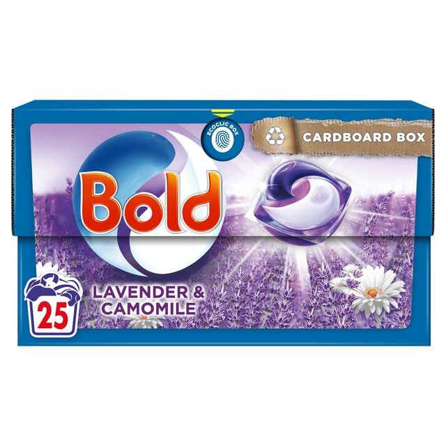 Bold 3in1 Pods Washing Capsules Lavender & Camomile 25 Washes   25 per pack