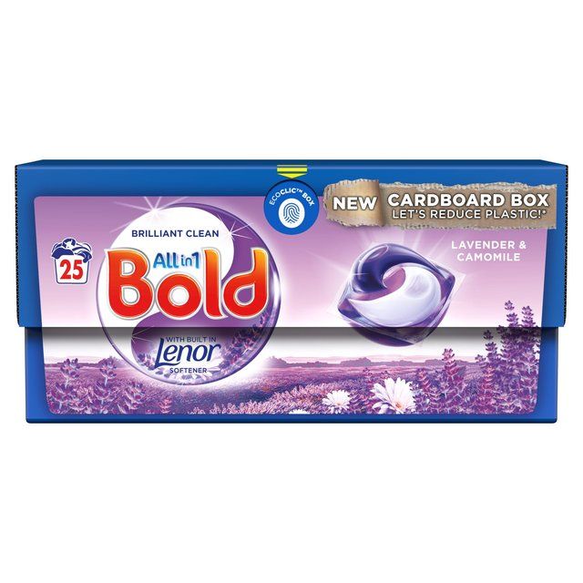 Bold 3in1 Pods Washing Capsules Lavender & Camomile 25 Washes