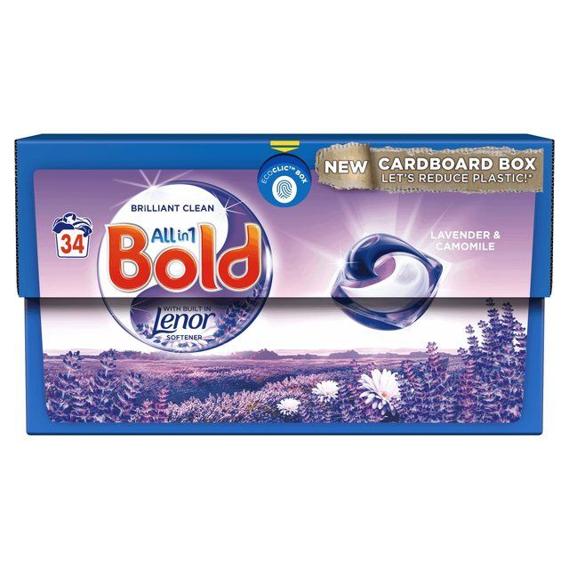 Bold 3in1 Pods Washing Capsules Lavender & Camomile 34 Washes