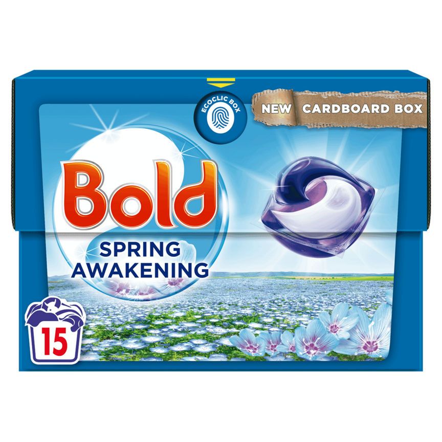 Bold All-in-1 PODS® Washing Liquid Capsules 15 Washes, Spring Awakening