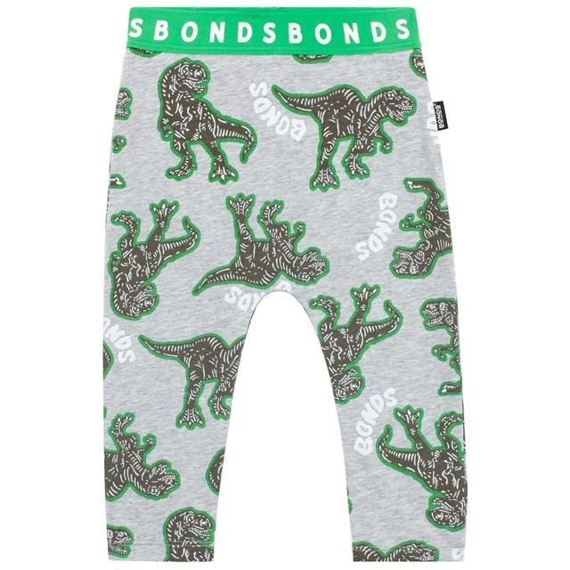 Bonds Leggings T-Rex & Friends New Grey Marle 0-3 חודשים - McGrocer
