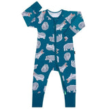 Bonds Zip Wondersuit Hippo Smile 12-18 months