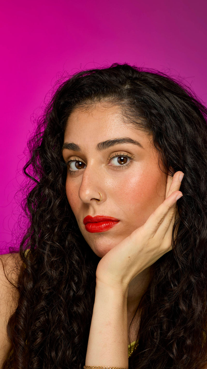 Lush Bonfire Night lipstick in tangerine orange shade, imported from the UK