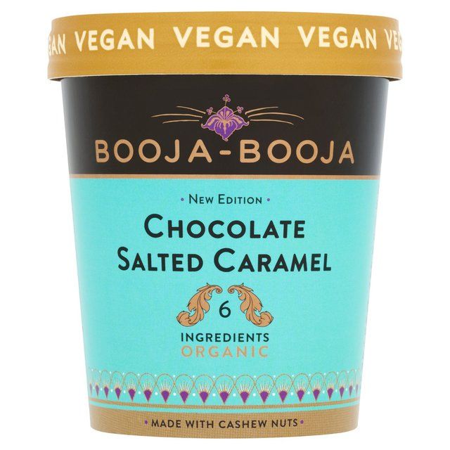 Booja Booja Organic Chocolate Salted Caramel Ice Cream   500ml