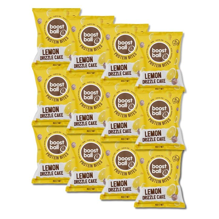 Boostball Protein Bites Lemon Drizzle Cake 12 x 45g