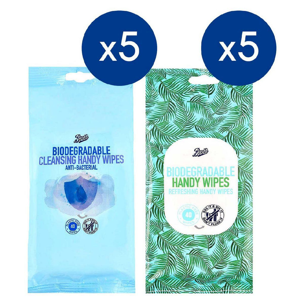 Boots 40's Handy Wipes x5 pack