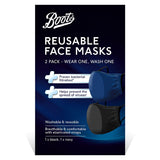 Boots Adults Reusable Face Masks - 2 Pack