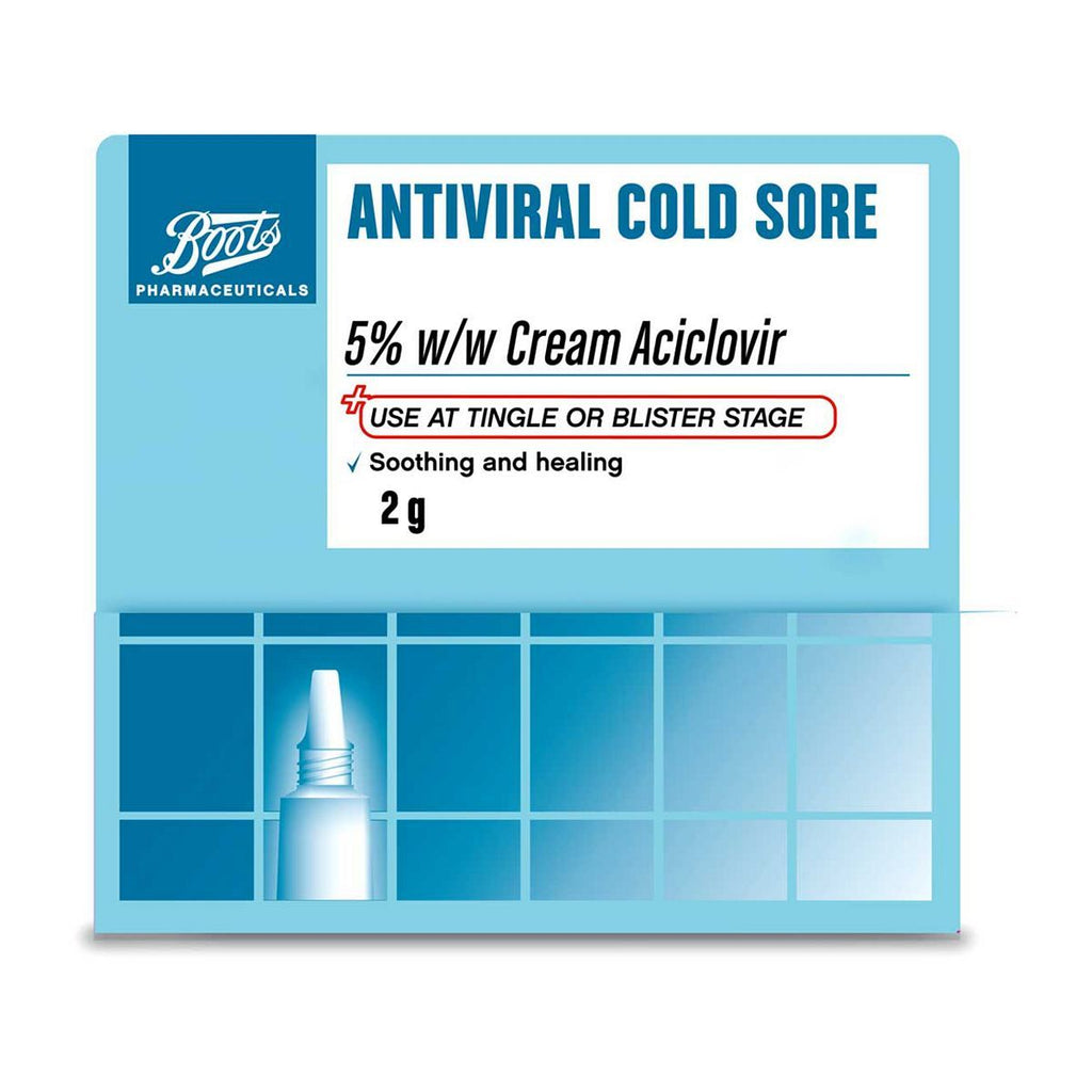 Boots Antiviral Cold Sore 5% w/w Cream 2g