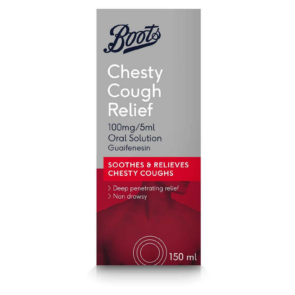 Boots Chesty Cough Relief 100mg/5ml Oral Solution 150ml