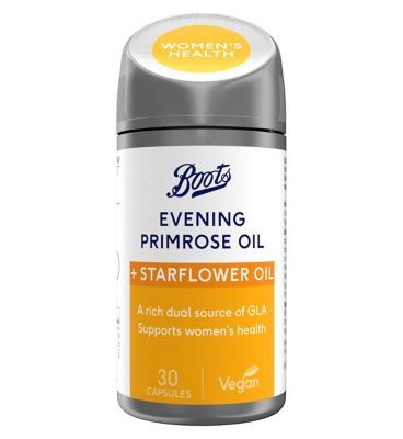Boots Evening Primrose Oil & Starflower Oil 30 Capsules (1 month supply) - McGrocer
