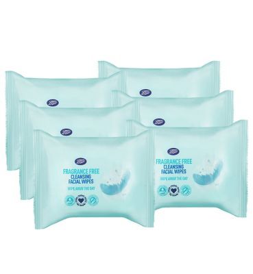 Boots Fragrance Free Cleansing Facial Wipes Bundle