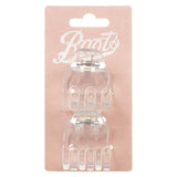 Boots Jaw Clips Clear Small 2s