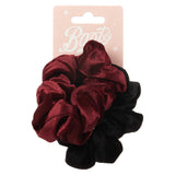 Boots Kids Scrunchies Red and Black Velvet