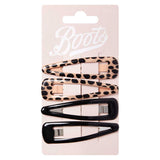 Boots Leopard Print and Black Clips 4 pk