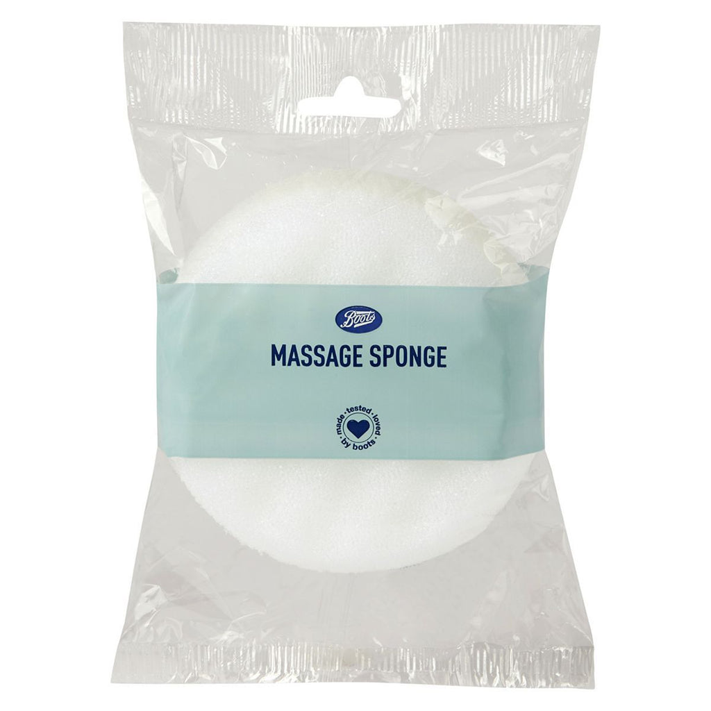 Boots Massage Sponge White