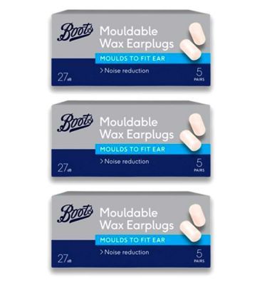 Boots Muffle Wax Earplugs (5 Pairs) x 3 Bundle