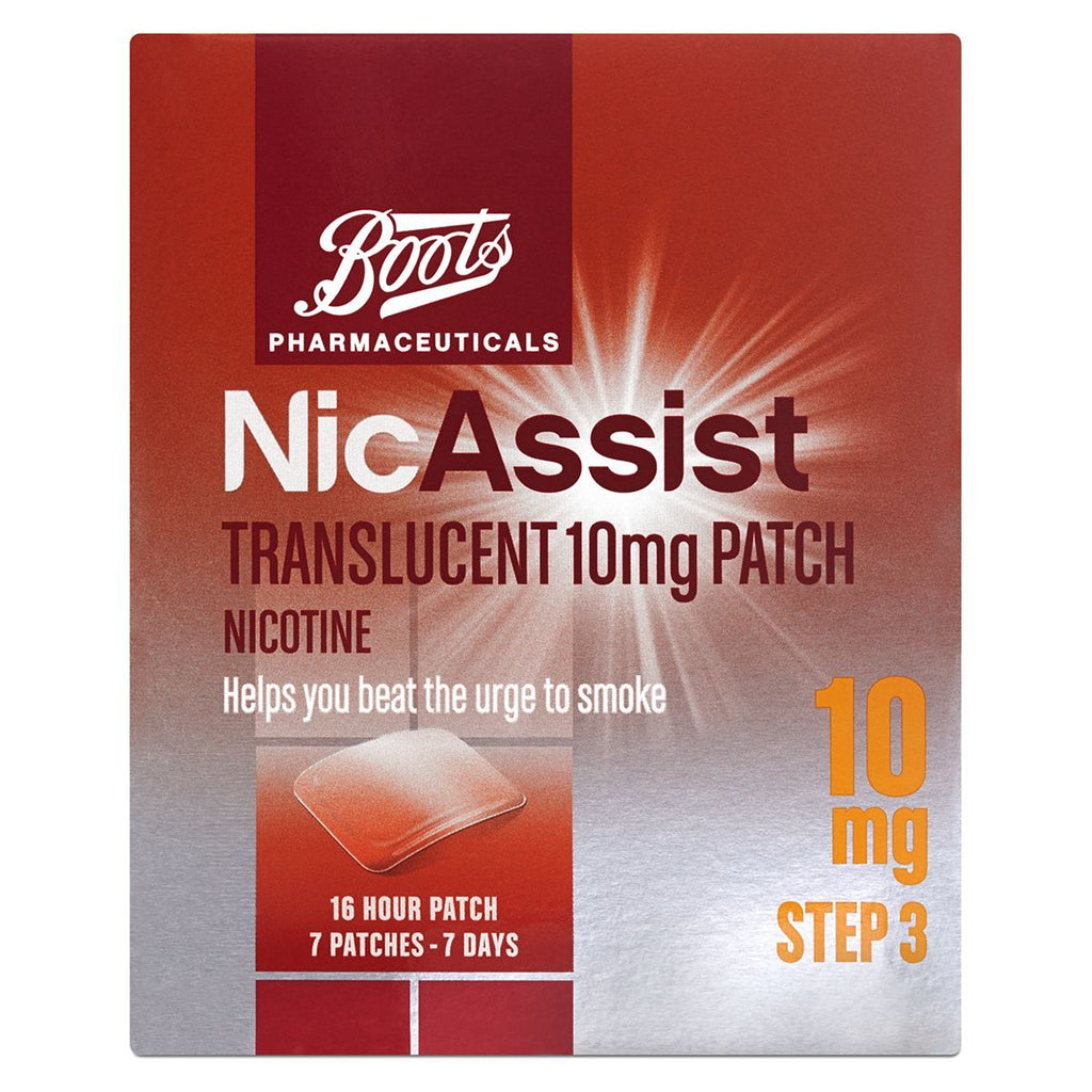 Boots NicAssist Translucent 10mg Patch Step 3 (7 Patches)