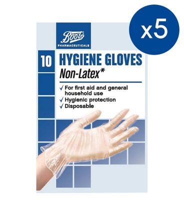 Boots Non-Latex Hygiene Gloves Bundle - 50 pack