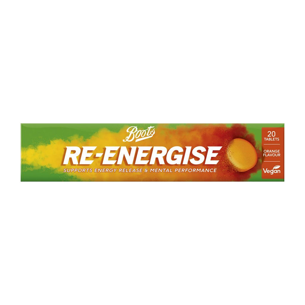 Boots Re-Energise Orange 20 Effervescent Tablets