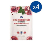 Boots Sheet Mask with Pomegrante x 4 Bundle