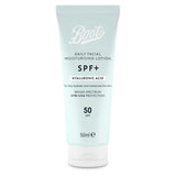 Boots SPF+ Hyaluronic Acid Moisturising Lotion SPF50 50ml