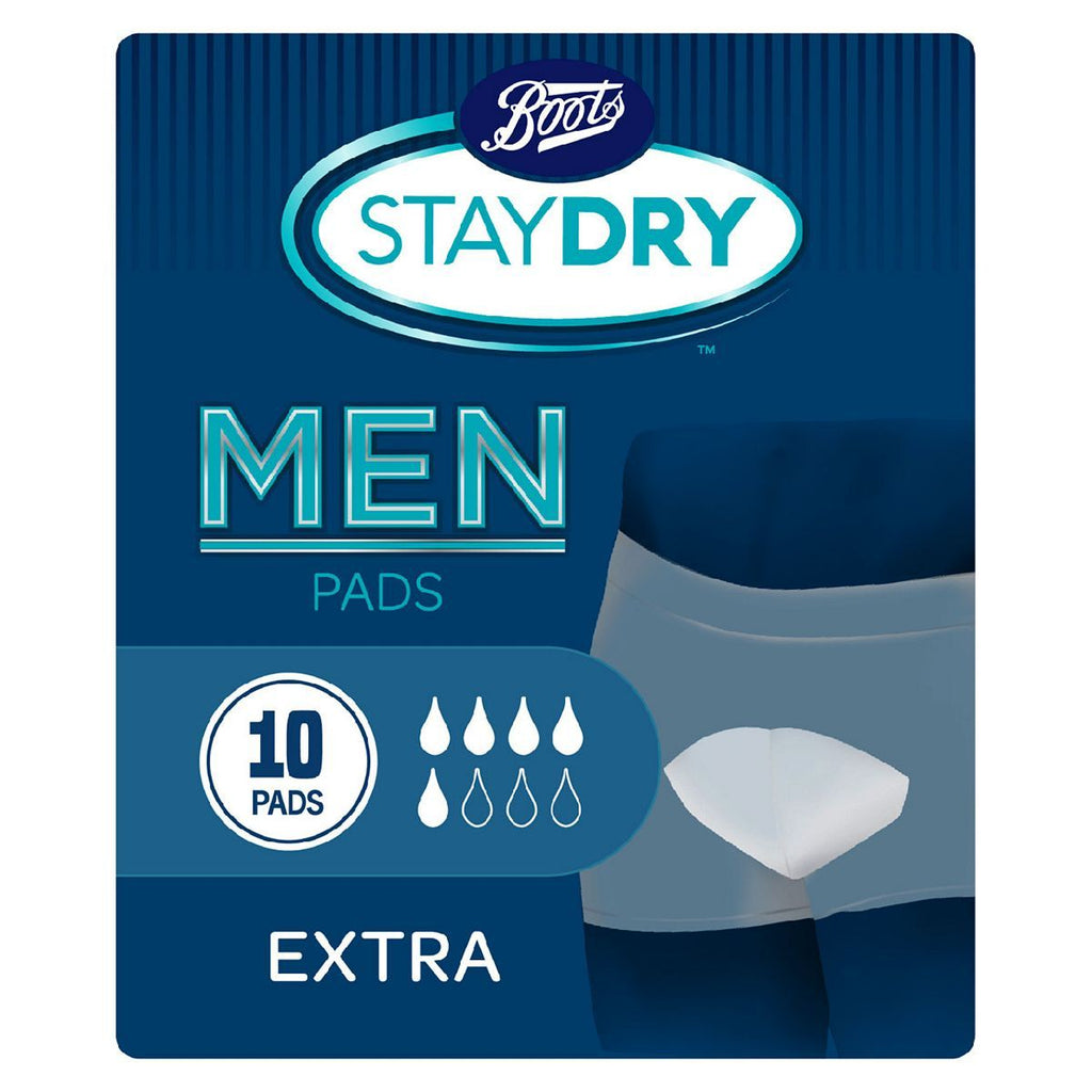 Boots Staydry Men Extra Pads - 10 Pads