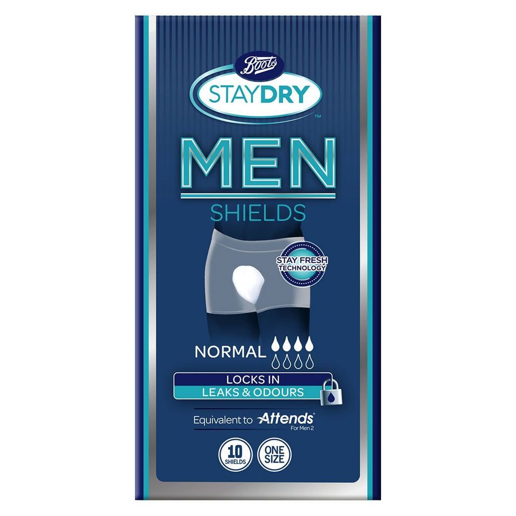 Boots Staydry Men Normal Shields One Size - 10 Shields