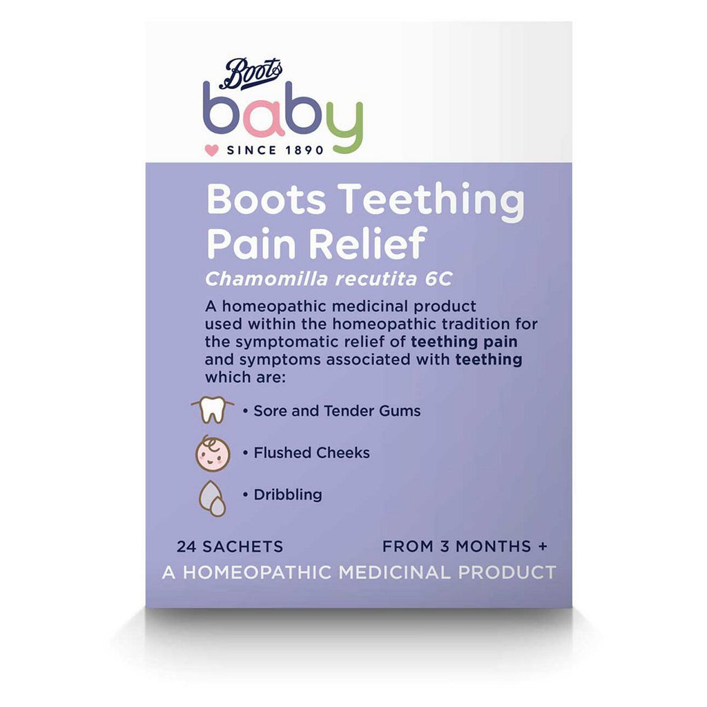 Boots Teething Pain Relief Chamomilla Recutita 6c - 24 Sachets