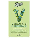 Boots Vegan A-Z + Omega 3 Wellness Formula 30 Tablets + 30 Capsules