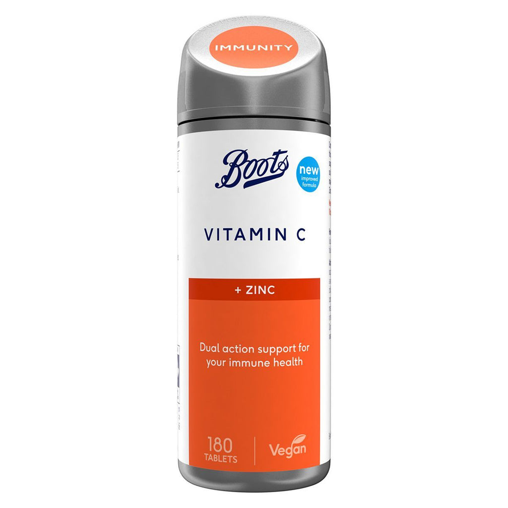 Boots Vitamin C and Zinc 180 Tablets (6 month supply)