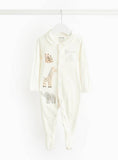 Born In 2025 Safari Print Sleepsuit  9-12 months