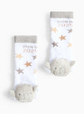 Born In 2025 Slogan Elephant Rattle Socks 1-6 months