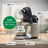 Bosch Series 6 Intelligent Sensing Integrated Scale Stand Mixer, MUMS6ZM00G