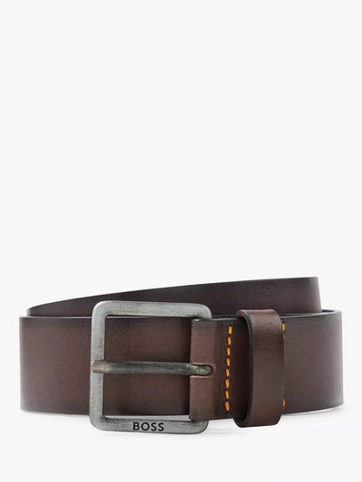 John Lewis BOSS Jeeko Leather Belt- Buy online at McGrocer
