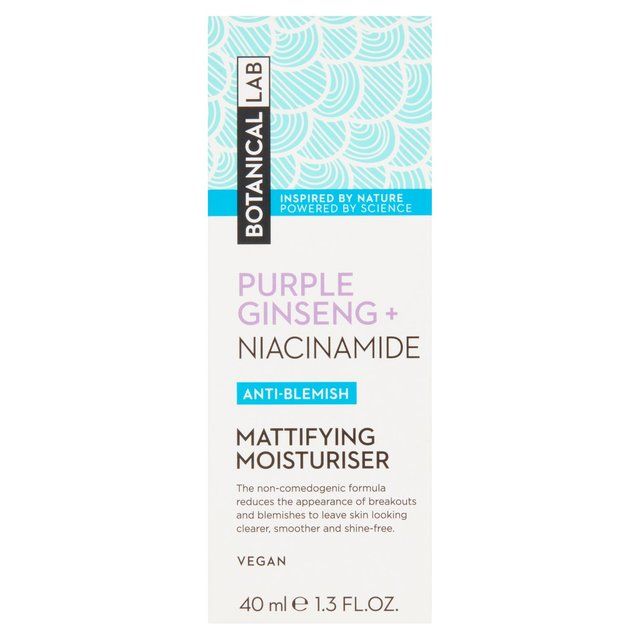 Botanical Lab Purple Ginseng + Niacinamide Matifying Moisturiser   40ml