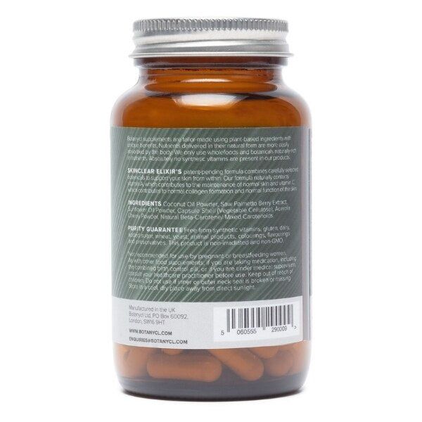 Botanycl Skinclear Elixir - 60 Vegan Capsules For Women - McGrocer