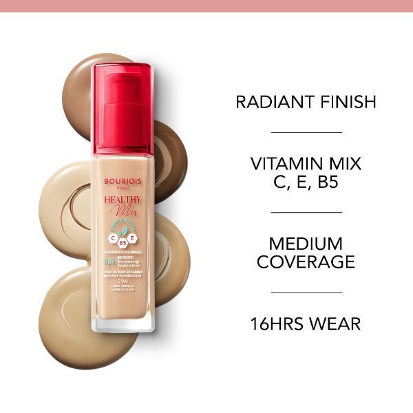 Bourjois Healthy Mix Anti-Fatigue Foundation Rose Ivory
