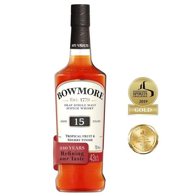 Bowmore 15 Year Old Single Malt Scotch Whisky   70cl