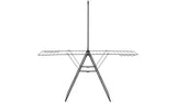 Brabantia 25m Hang On Clothes Airer with Rod - Black
