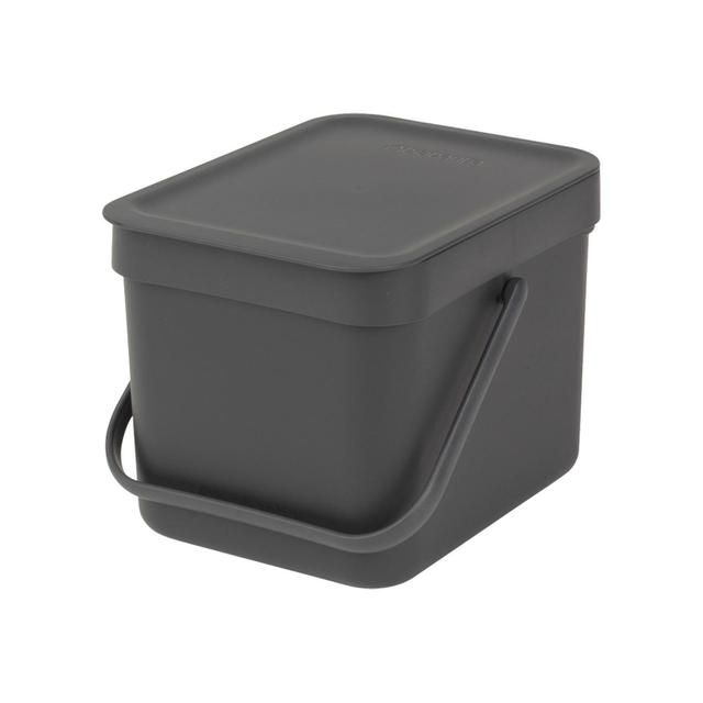 Brabantia 6 Litre Grey Sort & Go Waste Bin