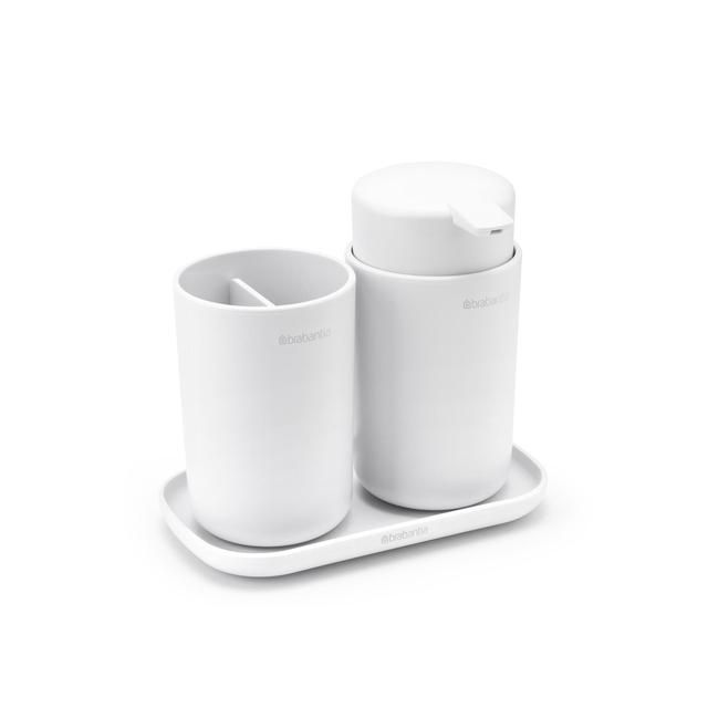 Brabantia Bathroom Accessory Set of 3 White