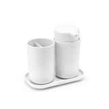 Brabantia Bathroom Accessory Set of 3 White